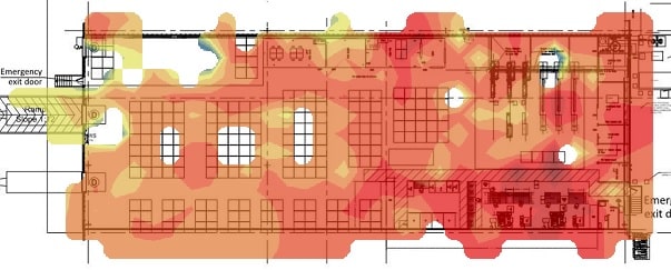 RF Survey WiFi Heatmap Sample Image